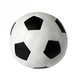 Soft-Fußball, weiß/schwarz, mittel