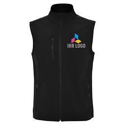 Softshell-Weste Quebec, XXL, Schwarz