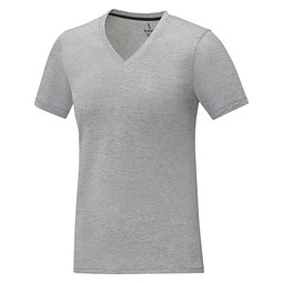 Somoto T-Shirt mit V-Ausschnitt für Damen, heather grau, XS