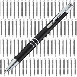 Spar-Preis 100 Teile, Metall-Kugeschreiber Minsk, inkl. Gravur, schwarz