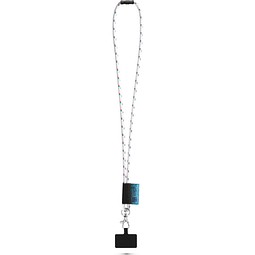 STAFFORD. SET Lanyard NAUTIC Long (Ø 7 mm) mit 9 mm Schnappkarabiner und Handyhalterung, 301 - Weiß