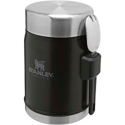 Stanley 400ml Legendary Food Jar Lunchpot mit Göffel, mattschwarz