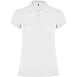 Star Poloshirt für Damen, weiss, M