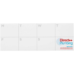 Sticky-Mate® Haftnotizen mit Kalender aus recyceltem Material, weiss, 25 pages