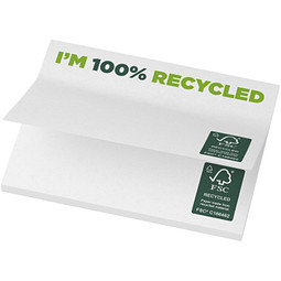 Sticky-Mate® recycelte Haftnotizen 100 x 75 mm, weiss, 25 pages