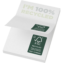 Sticky-Mate® recycelte Haftnotizen 50 x 75 mm, weiss, 50 pages