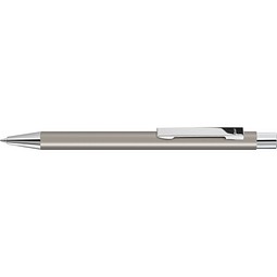 uma® Metall-Kugelschreiber Straight SI, blaue Mine, Edelstahl