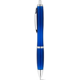 SWING rPET. Recyceltes PET (100% rPET)-Kugelschreiber mit Metallclip, Blau