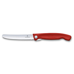 VICTORINOX faltbares Gemüsemesser Swiss Classic, rot