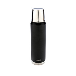 SWISS PEAK® Vakuum Flasche Elite Kupfer, 1000 ml, schwarz