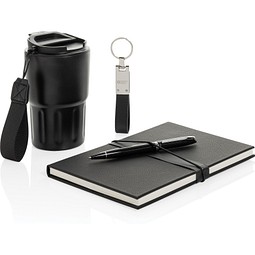 Swiss Peak RCS Deluxe Business-Set mit Becher, schwarz