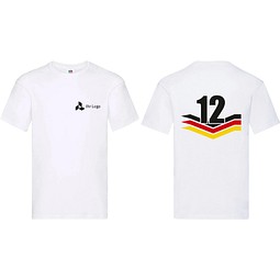 T-Shirt Fan-Edition mit WM-Motiv Nummer 12 plus Logofläche, 2XL
