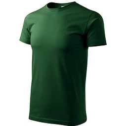 T-Shirt Herren Basic, 4XL, flaschengrün