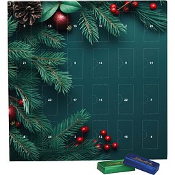 Täfelchen Adventskalender, Lindt Schokotäfelchen, Edle Tannenzweige