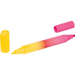 Textmarker – zweifarbig ARTHUR, gelb