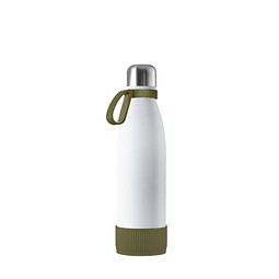 Thermotrinkflasche RETUMBLER-NIZZA, weiß/dunkelgrün/dunkelgrün