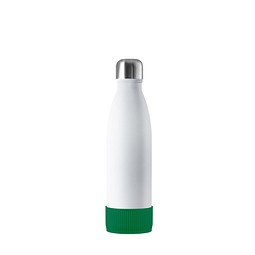 Thermotrinkflasche RETUMBLER-NIZZA, weiß, Sleeve grün