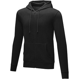 Theron Hoodie mit Reißverschluss für Herren, schwarz, S