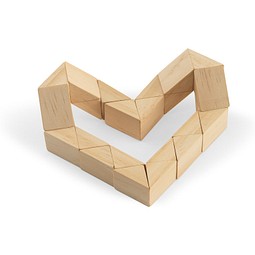THINKO. Holzpuzzle bestehend aus 24 Teilen, Natur