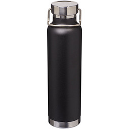 Kupfer-Isolierflasche Thor, 650 ml, schwarz