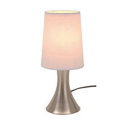 Tischlampe TOUCH ME,silber, weiß
