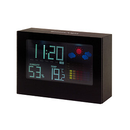 Tischuhr COLOUR,schwarz