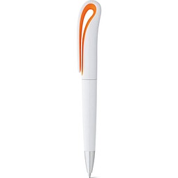 TOUCAN. Kugelschreiber mit Drehmechanik und Clip, Orange