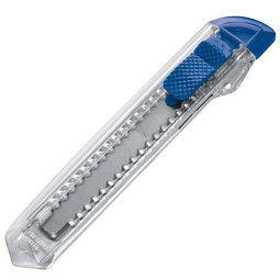 Transparentes Kartonmesser, blau