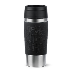EMSA Travel Mug Isolierbecher Classic, 360 ml, schwarz