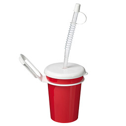 Trinkbecher Take Away, 300 ml, standard-rot