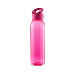 Trinkflasche Active Wave, 650 ml , RENEW, transparent-pink/pink