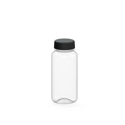 Trinkflasche Refresh, 400 ml, RENEW, transparent/schwarz