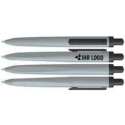 uma® Metall-Kugelschreiber TRION, hellgrau