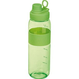 Tritan Trinkflasche mit Silikongriff LUCREZIA, apfelgrün