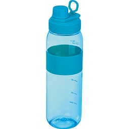 Tritan Trinkflasche mit Silikongriff LUCREZIA, hellblau