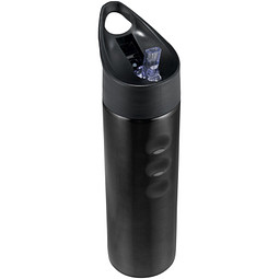 Trixie Edelstahl Sportflasche, 750 ml, schwarz