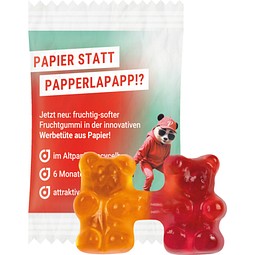 Trolli Team Gummibärchen Premium, recyclingfähiges Papier weiß, inkl. Druck