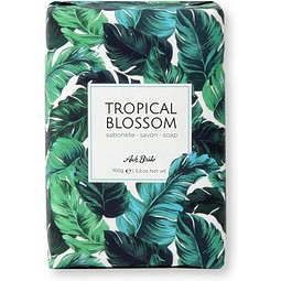 TROPICAL BLOSSOM. Mit Olivenöl angereicherte Seifen (160 g), Dunkelgrün