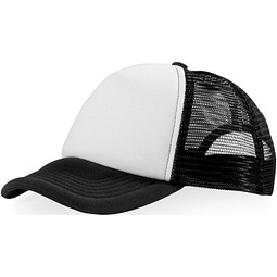 Trucker Kappe mit 5 Segmenten, schwarz,weiss