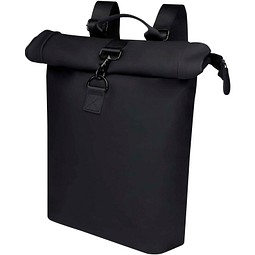 Turner 15,6 GRS-recycelter Rolltop Laptop-Rucksack 12 L, schwarz