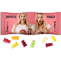 TwinSet, 10 g, Gummibärchen, Folie weiß, inkl. Druck