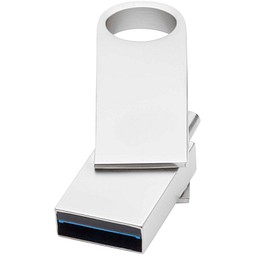 Typ C USB 3.0 Stick rund, silber, 32GB