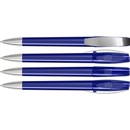 uma® CHILL transparent SI Drehkugelschreiber, dunkelblau