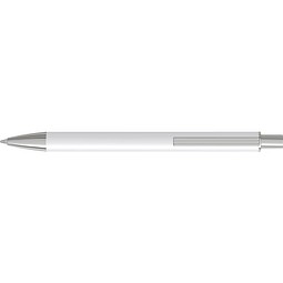 uma® GROOVE RECY Druckkugelschreiber, weiss