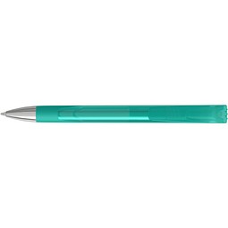 uma® LOOK grip transparent SI Druckkugelschreiber, petrol