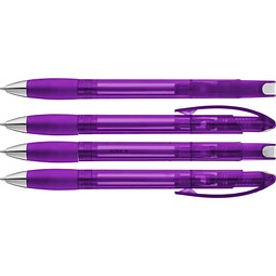 uma® MEMORY transparent SI Druckkugelschreiber, violett