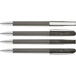 uma® PUR transparent SI Drehkugelschreiber, anthrazit