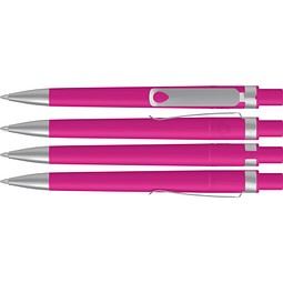 uma® RECYCLED PET PEN CORE F SI Druckkugelschreiber, magenta