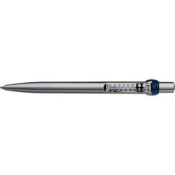 uma® RONDO chrom L Druckkugelschreiber, blau