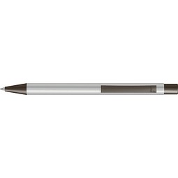uma® STRAIGHT Druckkugelschreiber, silber